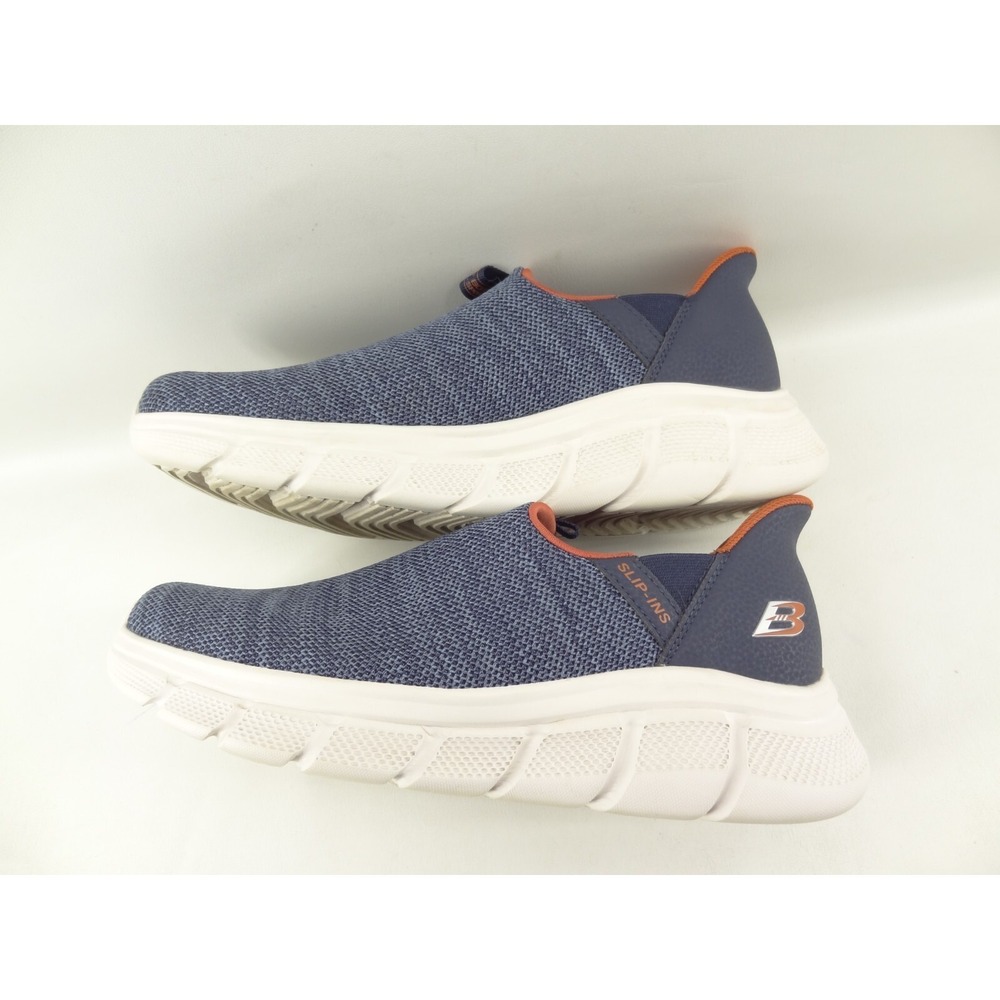 Skechers Slip-Ins Men's Size 9 US Shoes Blue Sneakers Flex Bobs B Flex No Tie - Picture 6 of 11